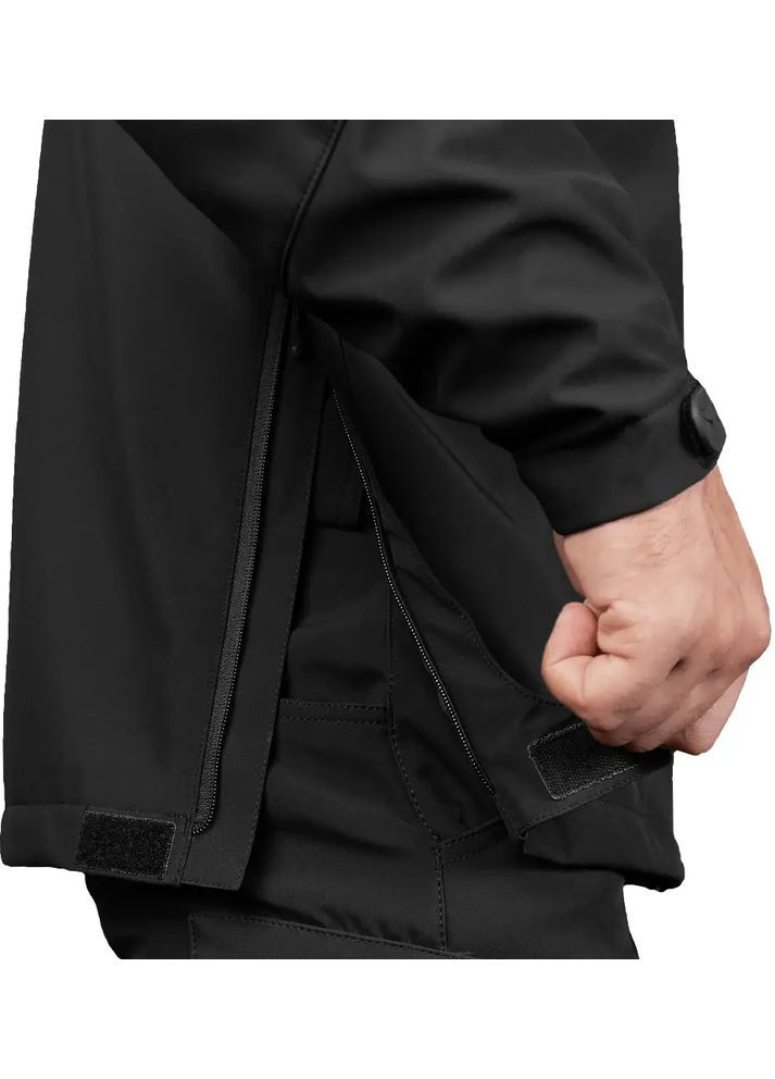 Чорна демісезонна куртка phantom ystem ofthell чорний Camotec