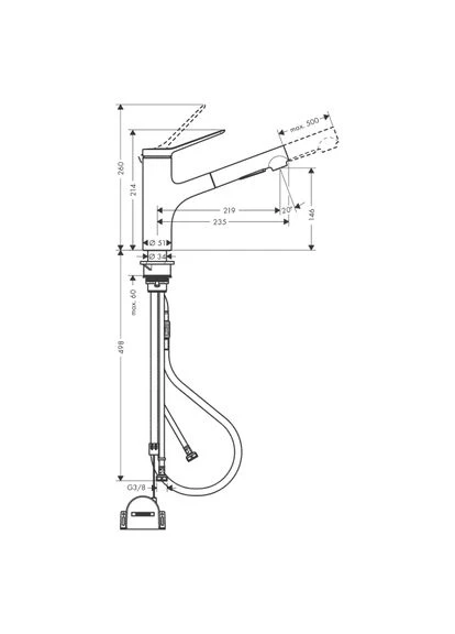 Змішувач для кухні ZESIS,, врізний Hansgrohe (395925965)