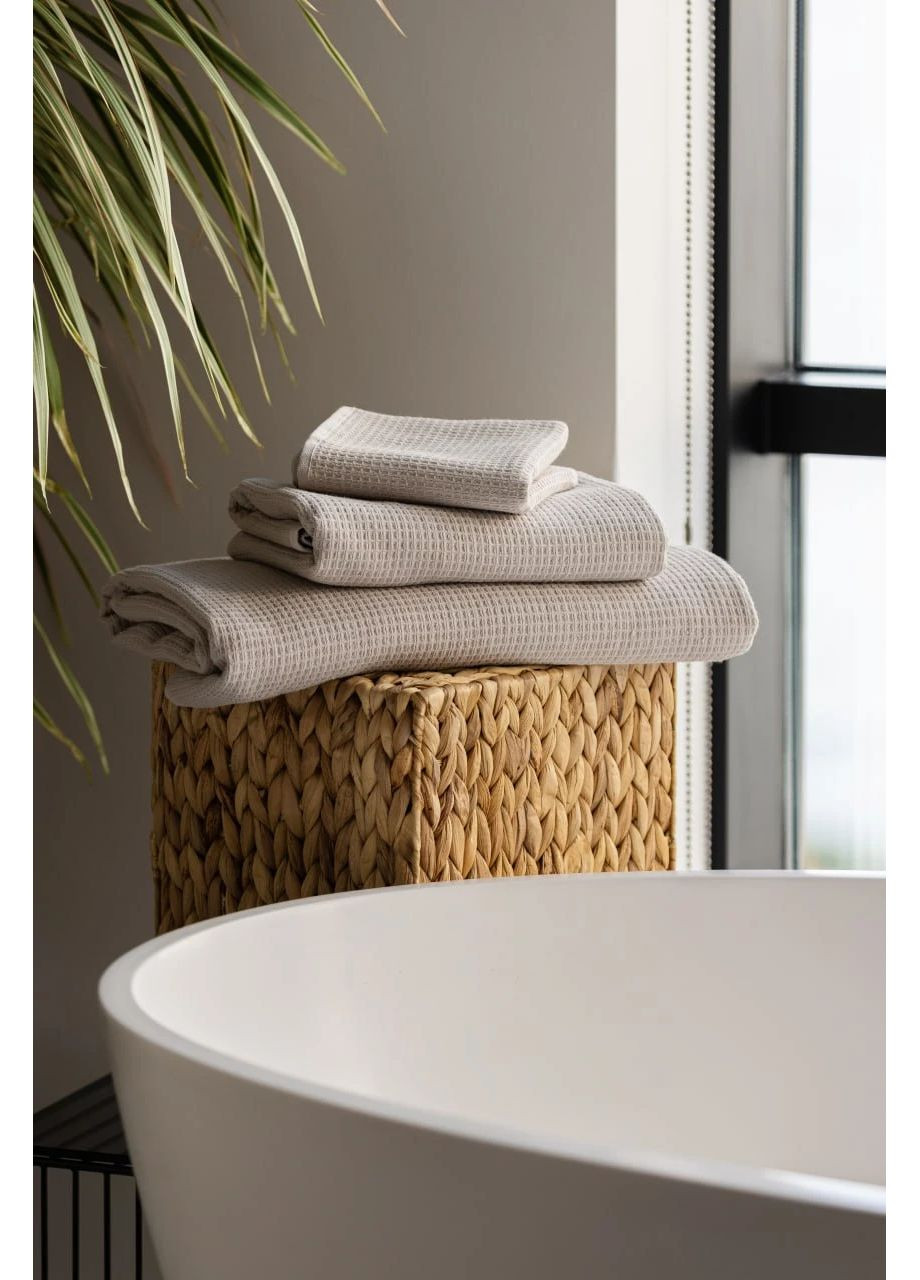 Рушник Basic, 70х140см HYGG однотонний світло-бежевий