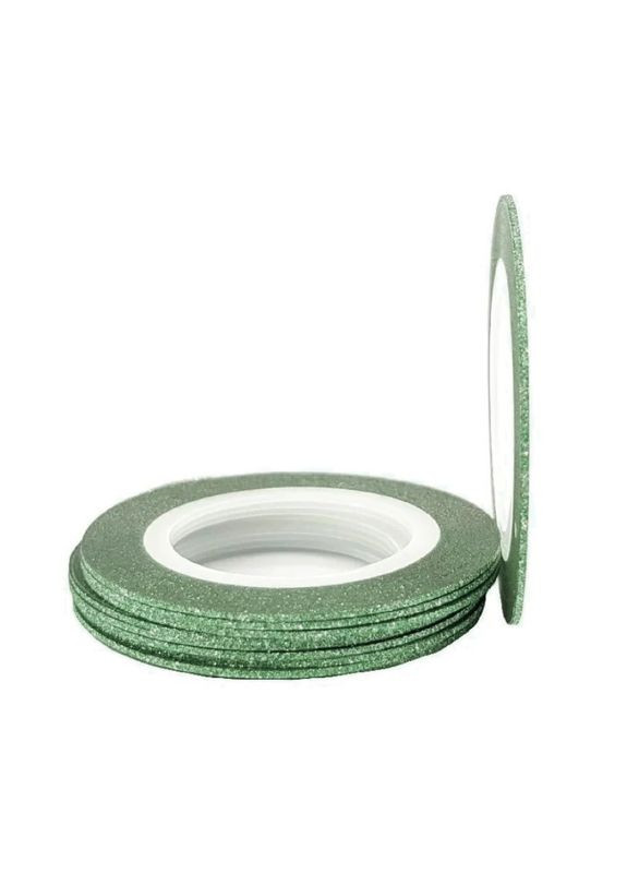 Лента для дизайна ногтей (сахарная нить) зеленая, 2 мм No Brand (323653776)