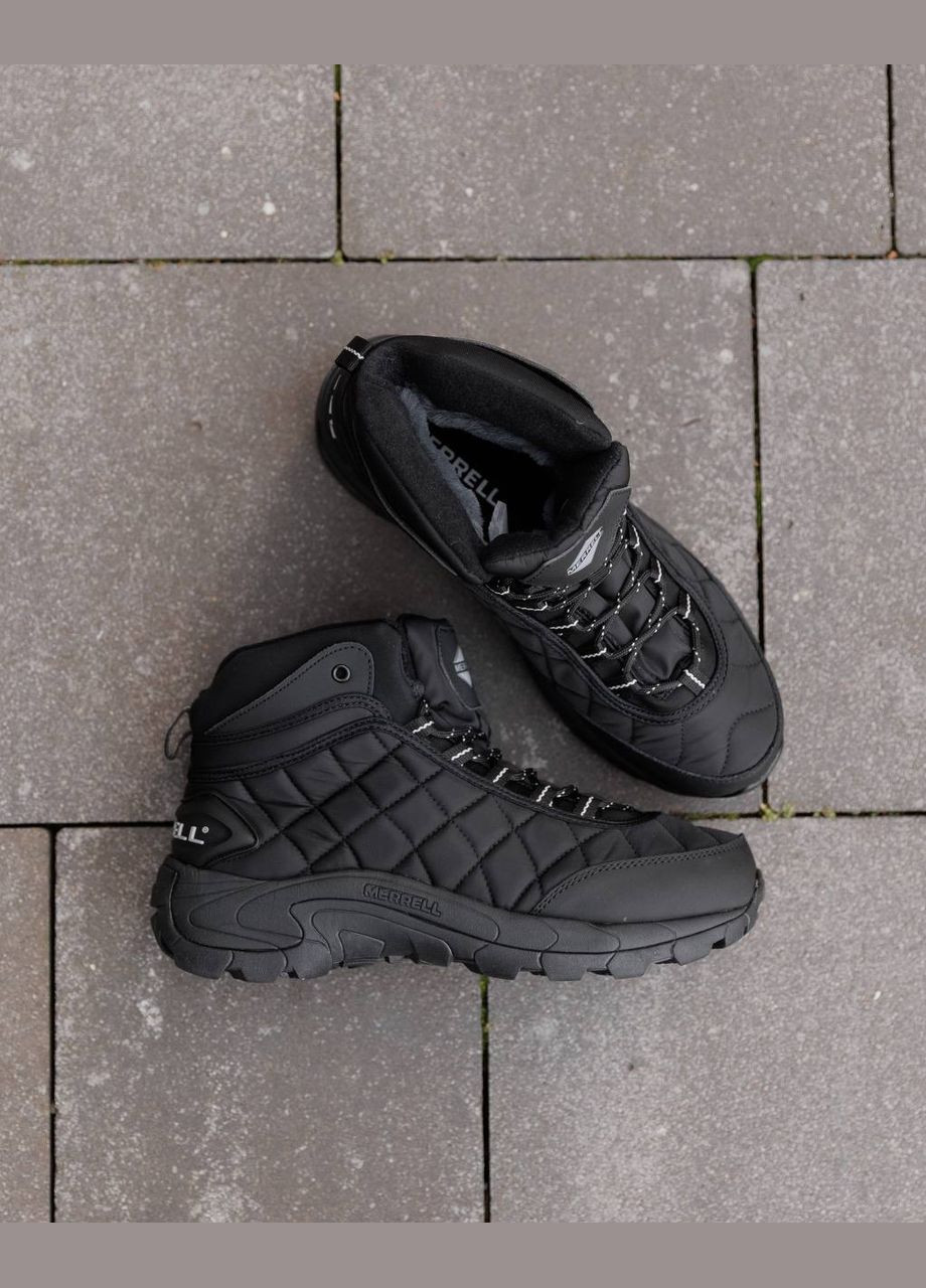 Черные зимние зимние кроссовки No Brand