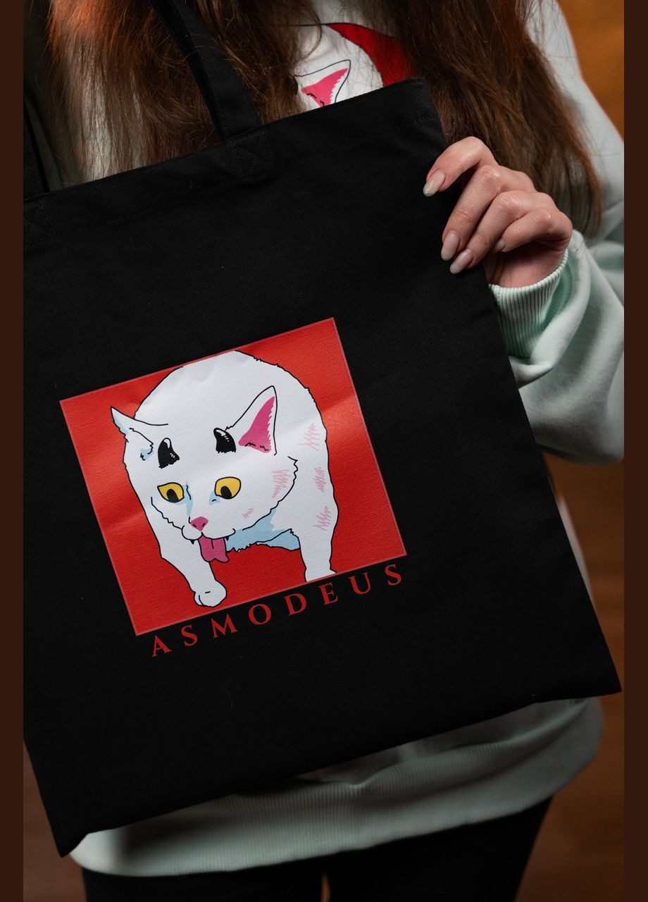 Шопер с котиком Asmodeus хлопок No Brand (301270040)