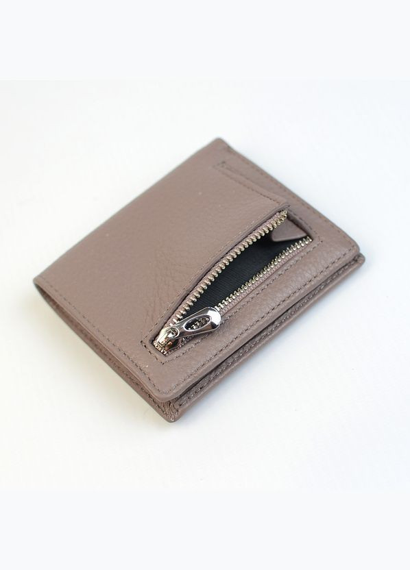 Женский маленький кожаный раскладной мини кошелек на магните No Brand (333300170)