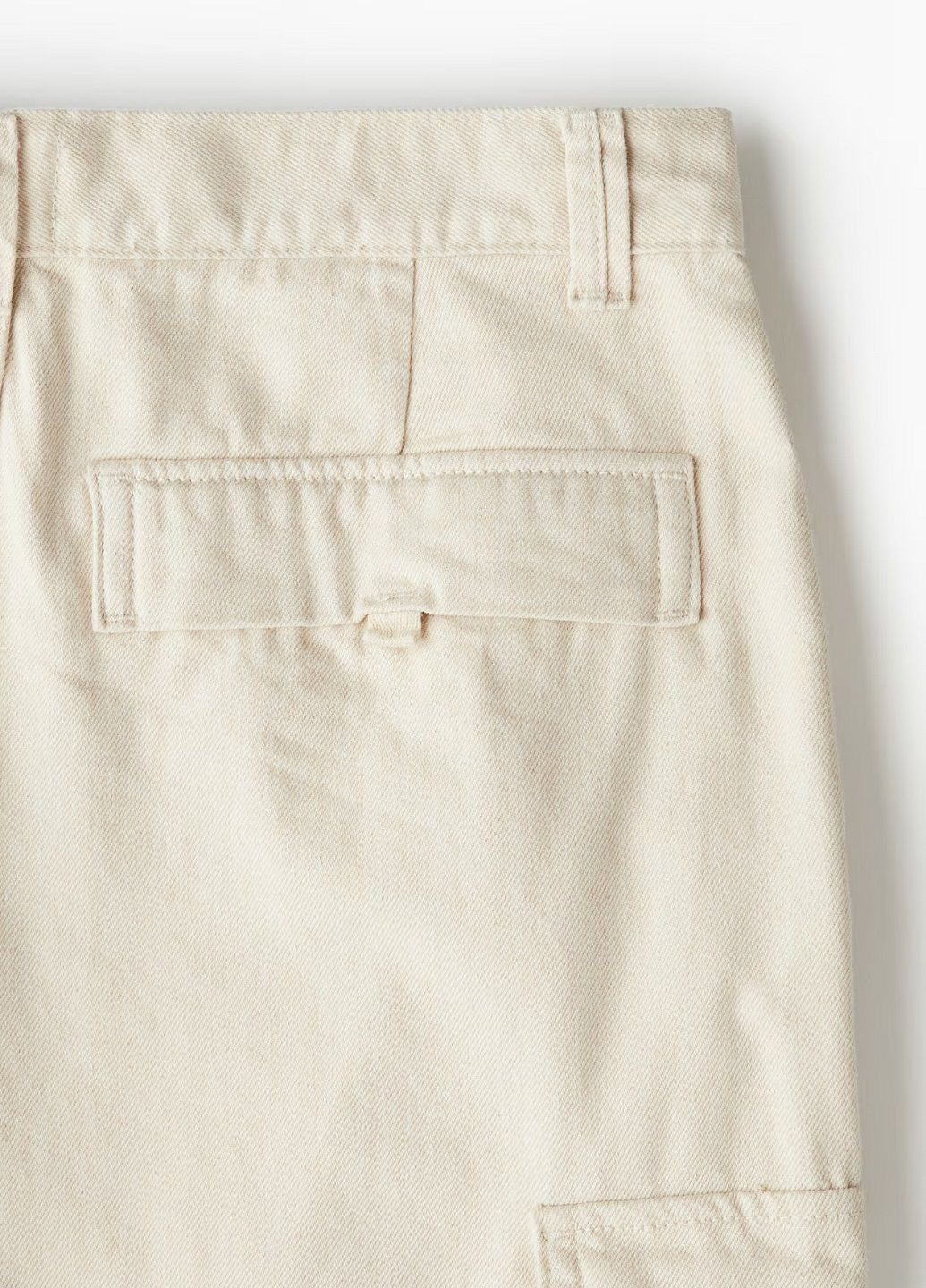 Молочные джинсовые демисезонные брюки H&M