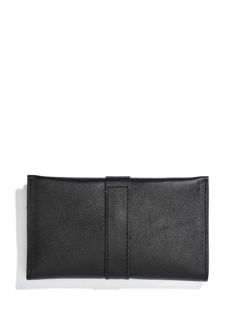 Жіночий шкіряний гаманець чорний Sambag (302747288)