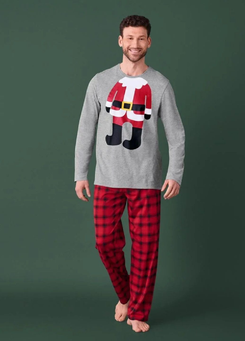 Пижама новогодняя мужская костюм для дома и сна Livergy (367047975)