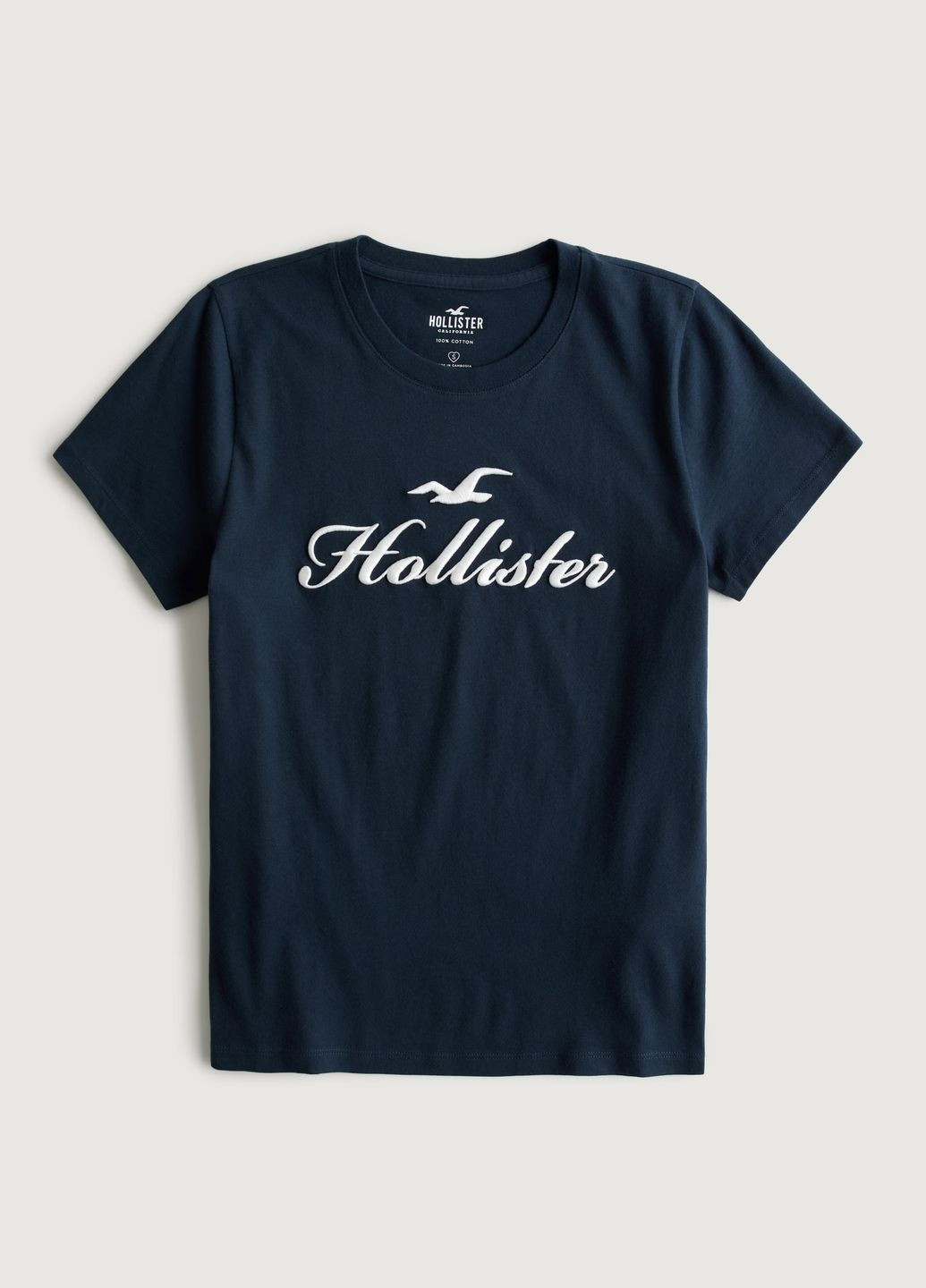 Темно-синя літня футболка hc9817w Hollister