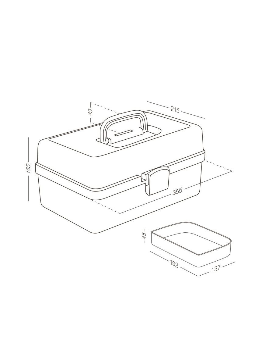 Аптечка-органайзер MVM Белая (PC-10 WHITE) МВМ (365280837)