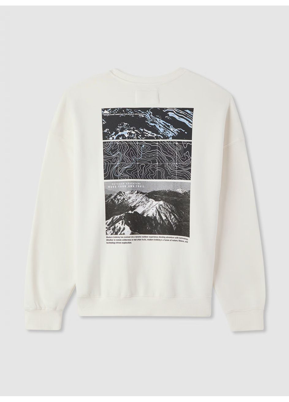 Молочный свитшот чел Terranova (362561787)