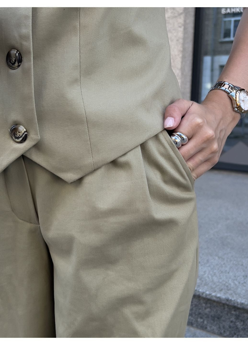 Женский костюм с жилетами и брюками No Brand (369502144)