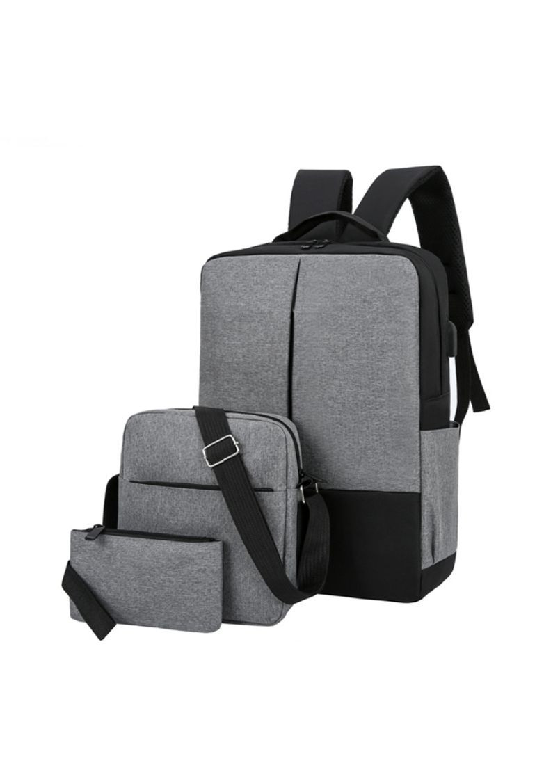 Мужской набор городской рюкзак тканевый + мужская сумка планшетка + кошелек клатч No Brand (334731180)