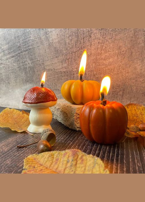 Набір з трьох осінніх свічок 5Candles (371690072)