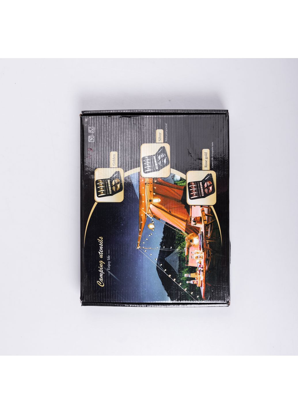 Набор посуды для пикника на 4 персоны 24 предмета, серебро Yiwu (362474125)