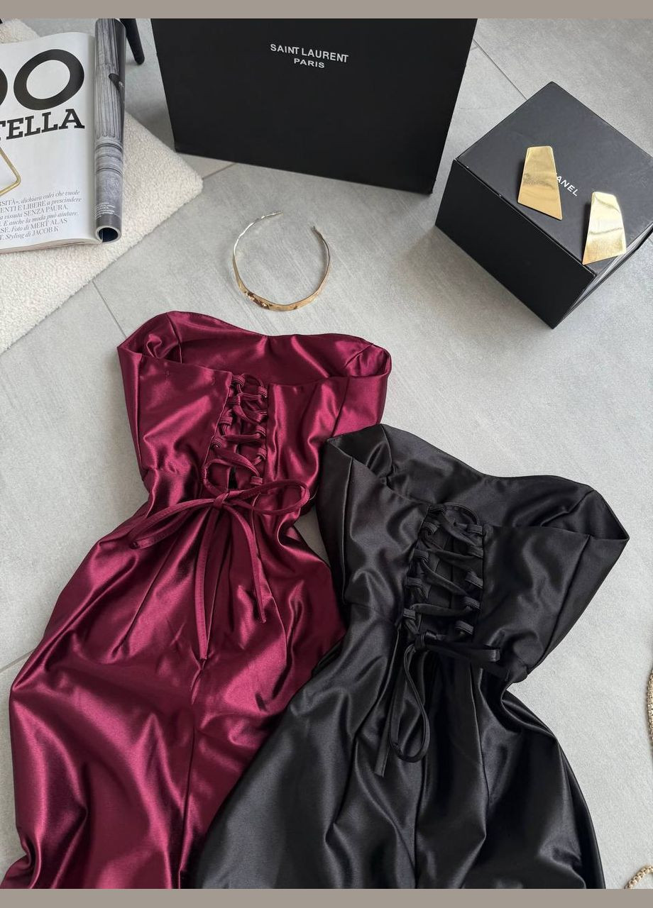 Чорна відвертий, святковий, коктейльна, вечірня вечірня сукня максі з розрізом Україна