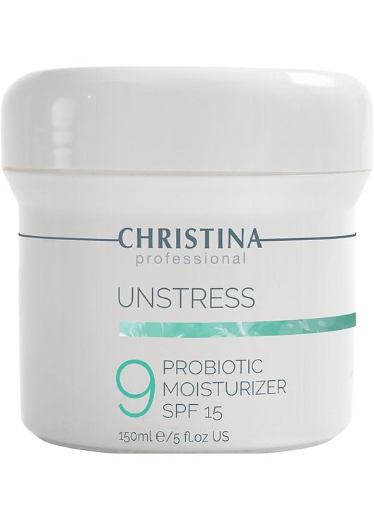 Зволожувальний крем з пробіотичною дією (крок 9) Unstress Probiotic Moisturizer 150ml (292319-8222080) Christina (368639383)