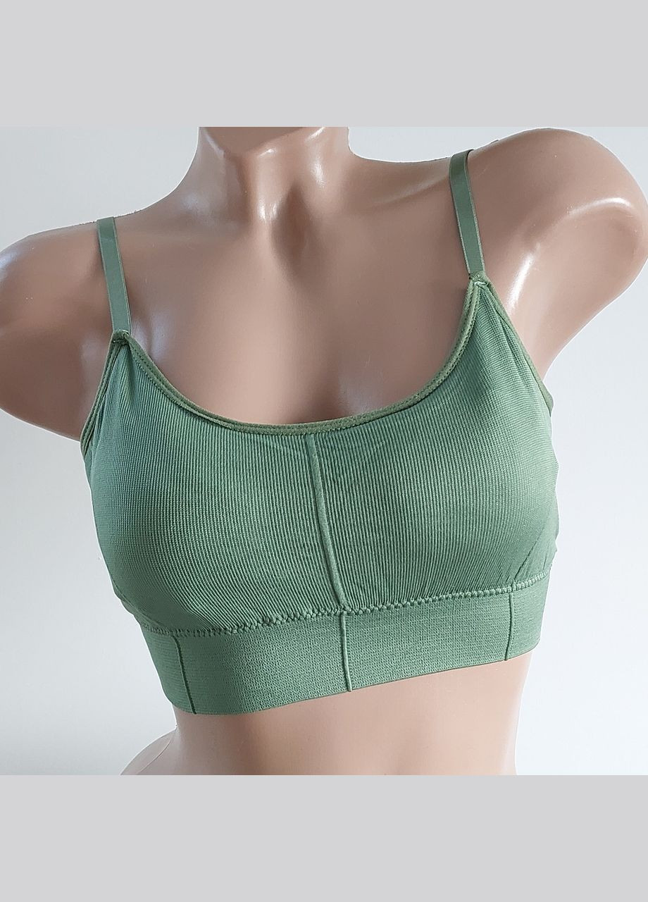 Женский топ в рубчик топик бюстгальтер No Brand (314931148)