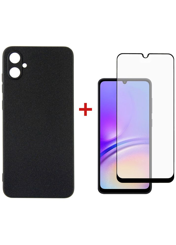 Чохол Carbon для Samsung A05 Black + захисне скло (DG-KM-07) DENGOS (306731751)