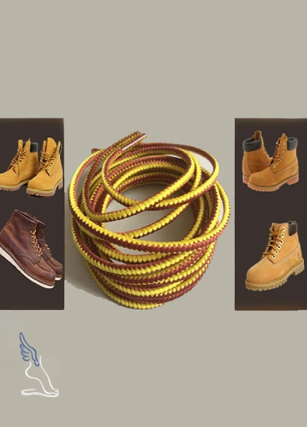 Круглі плетені шнурки для взуття, 150см No Brand (390032051)