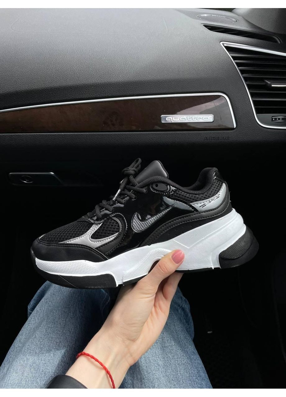 КРОССОВКИ ЖЕНСКИЕ NIKE PRO BLACK WHITE V2 НАЙК No Brand чёрные демисезоны (367177186)