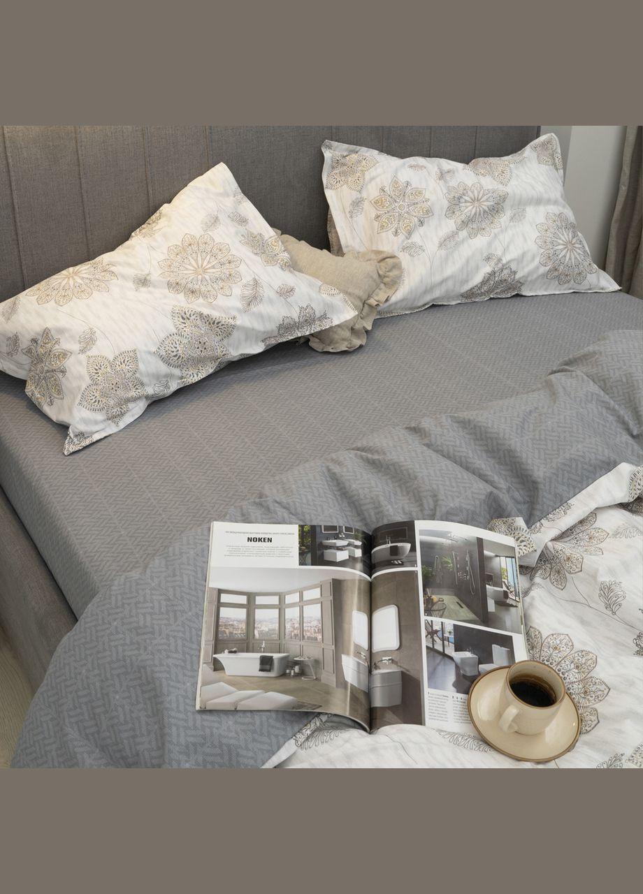 Постельное белье Tiare сатин Deluxe — L010 двуспальное. Viluta (304574271)