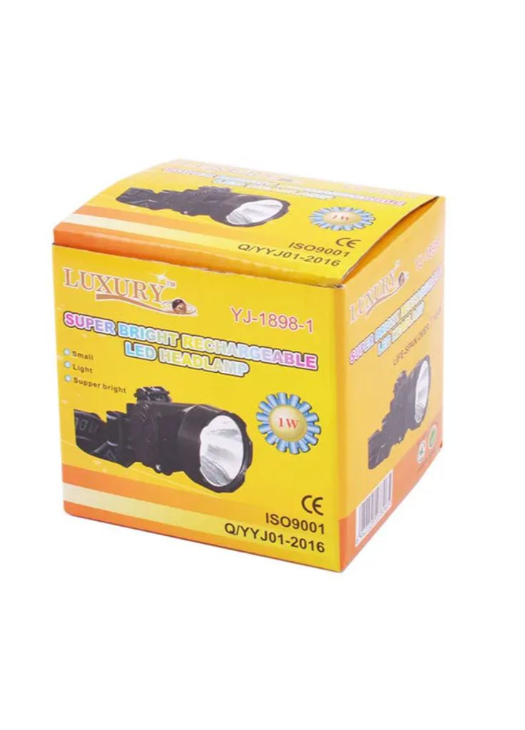 Фонарик налобный YJ-1898-1 (ЗУ 220V, аккумулятор) Luxury (369164403)