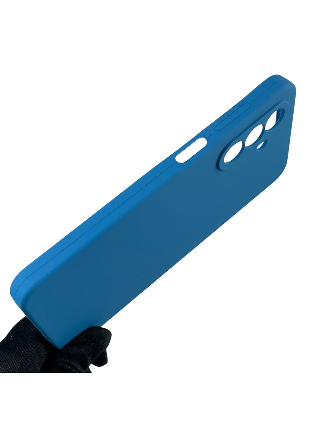 Чохол для Galaxy A26 (SM-A266) силіконовий з мікрофіброю нековзний на самсунг а26 синій Samsung (366020970)