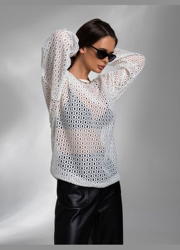 Лонгслив 14573 белый ISSA PLUS (301419337)