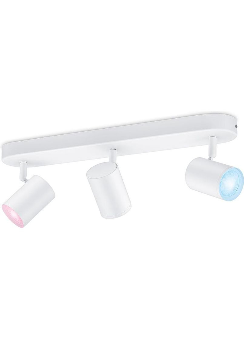 Світильник точковий накладний розумний IMAGEO Spots, 3х5W, 2200-6500K, RGB, Wi-Fi, білий WiZ (315503795)