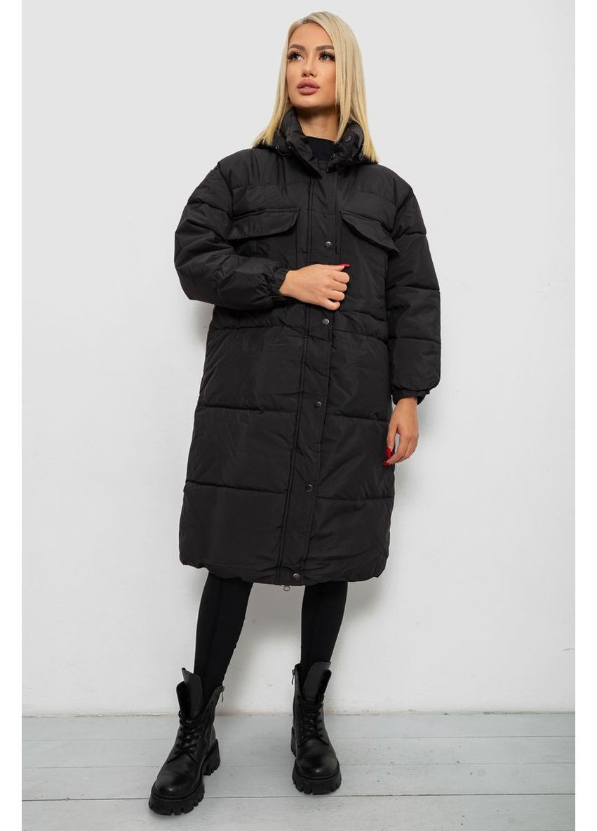 Черная куртка женская зимняя,, 244ra18 Ager