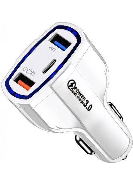 Зарядний пристрій 2USB Type-C PD35W QC 3.0 (050554) Xiamen (349843859)