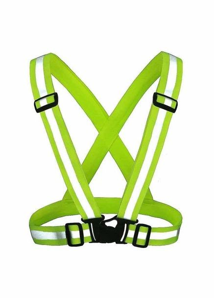 Пояс-жилет сигнальный желтый, карабин 50004 (118141) Werk (306621376)