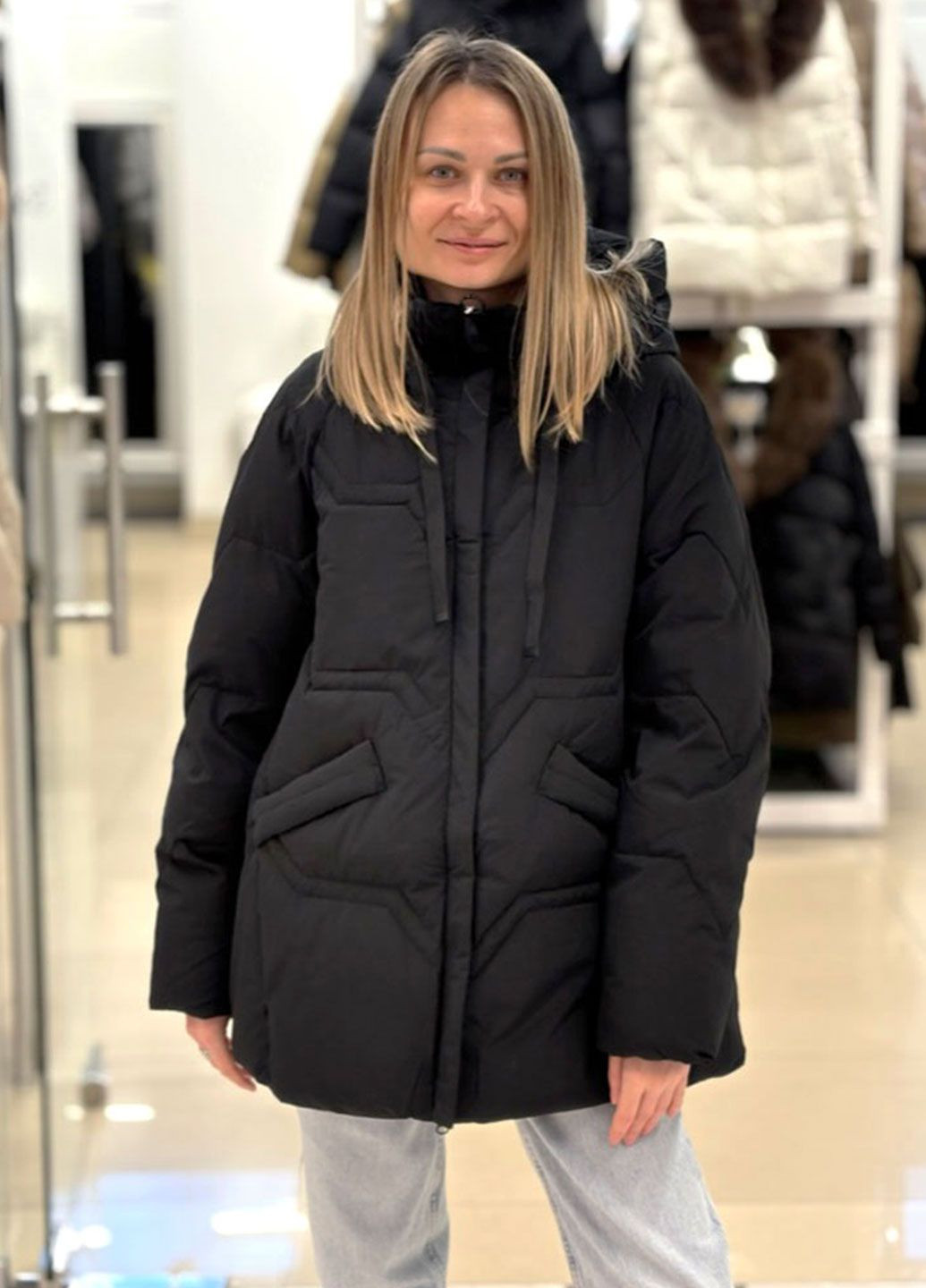 Черный зимний Пуховик Towmy