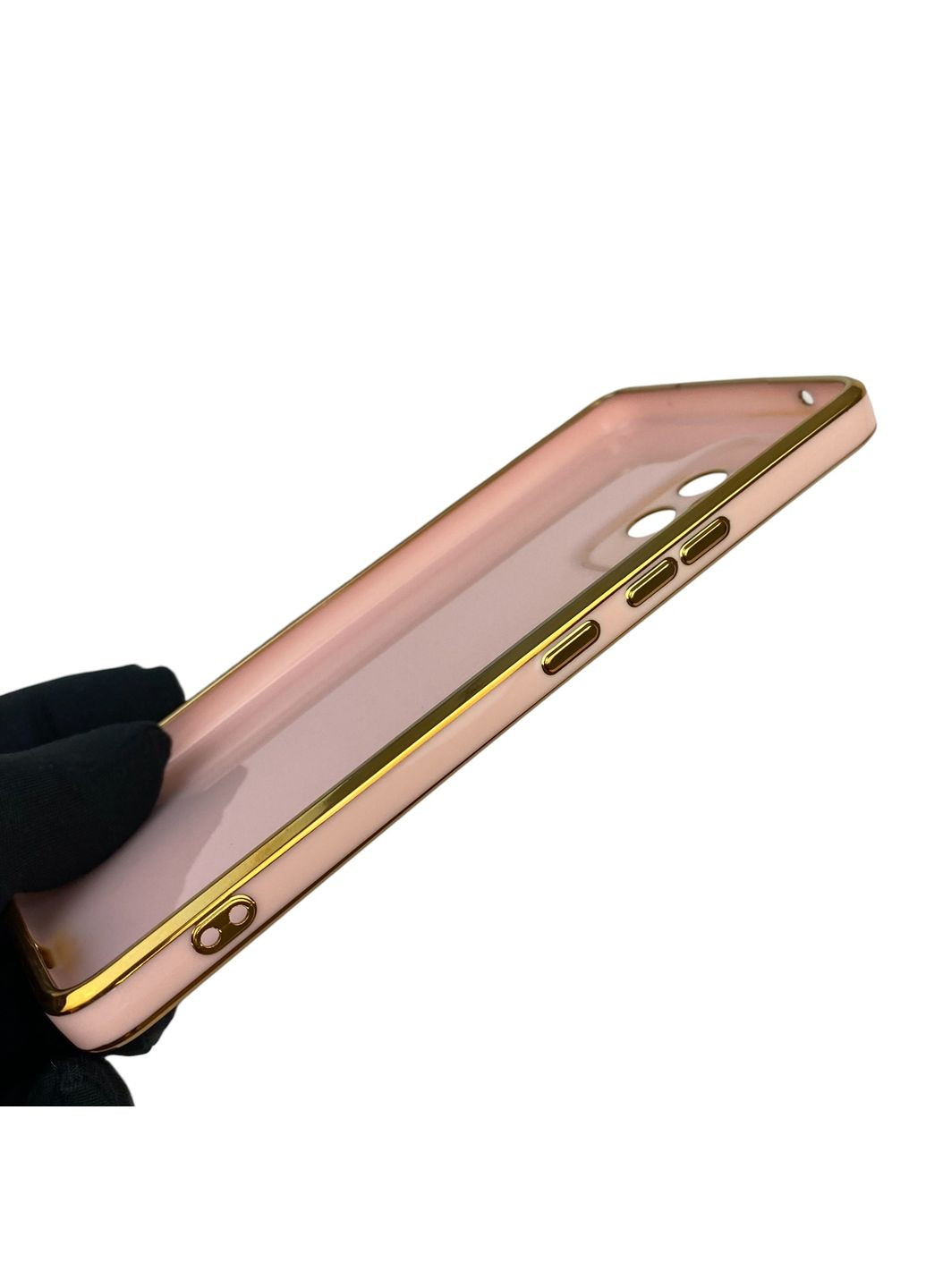 Чехол для Galaxy A53 5G SM-A536E с кольцом MagSafe с золотой окантовкой на самсунг а53 пудровый gs1 Samsung (366228093)