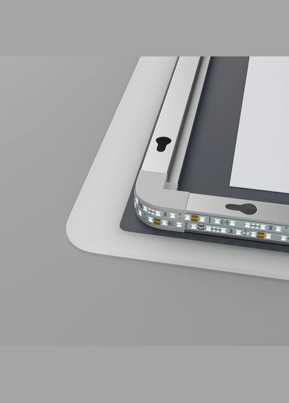 Дзеркало Mixxus OLIVARY MR19-90x70-REVERSE (LED Touch, Anti-fog, димер 3-6,5kK) (MP6630) Premium (399025355)
