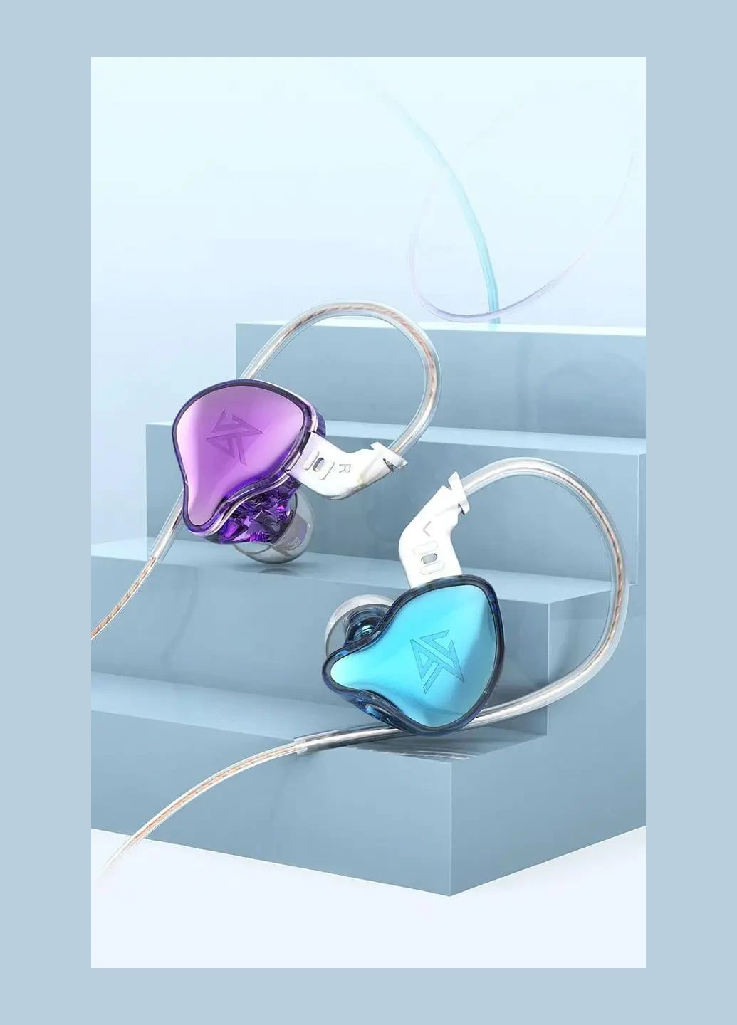 KZ EDC (Purple, No Mic) – In-Ear Monitor наушники с 10-мм динамическим драйвером для Hi-Res звука Knowledge Zenith (361269366)