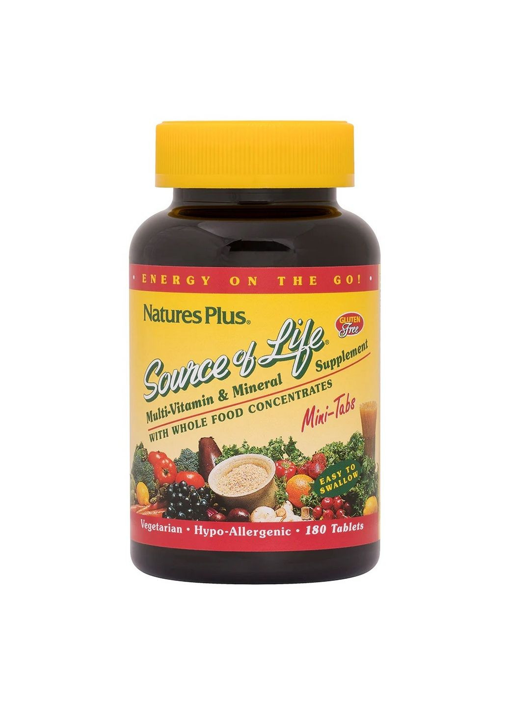 Вітаміни та мінерали Source of Life Multivitamin & Mineral, 180 міні таблеток Natures Plus (315868548)