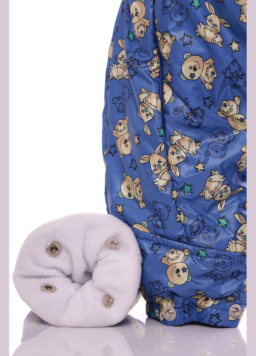 Комбінезон для хлопчика Трансформер на флісі із Зайчиком синій 86 см (37042) BABYKROHA (297200456)