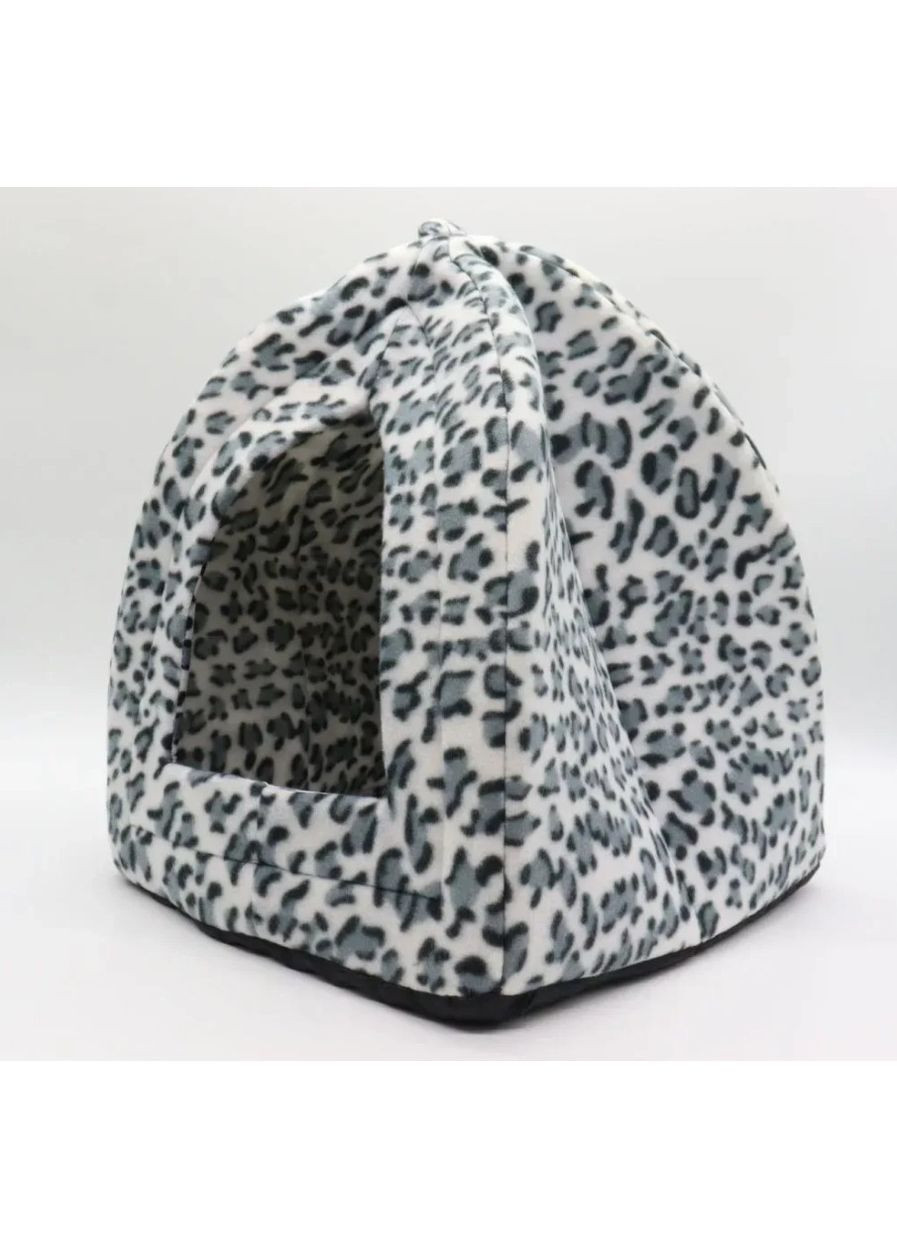 Домик для собак и кошек Pet Hut, 29х25х26 см, Синий, Лапки / Домашний мягкий домик-лежанка для животных No Brand (360648084)