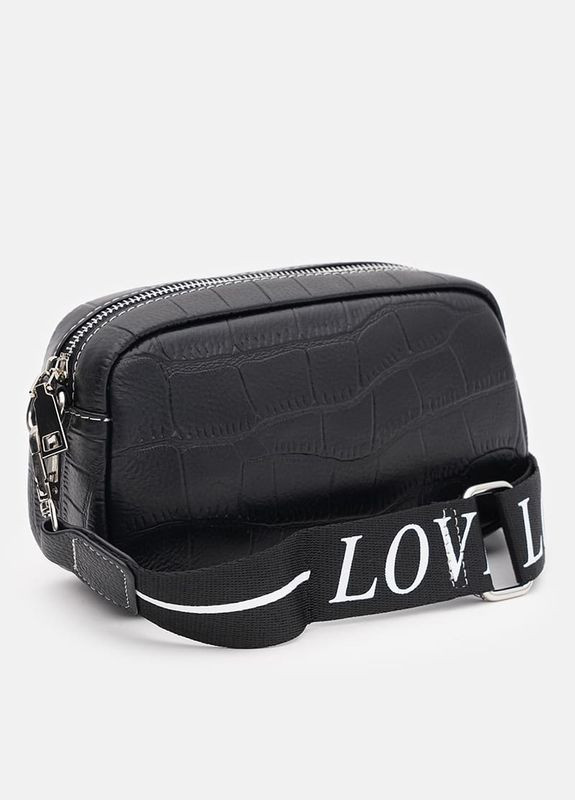 Сумка женская кожаная через плечо K1fb-59bl Черный Keizer (302007644)