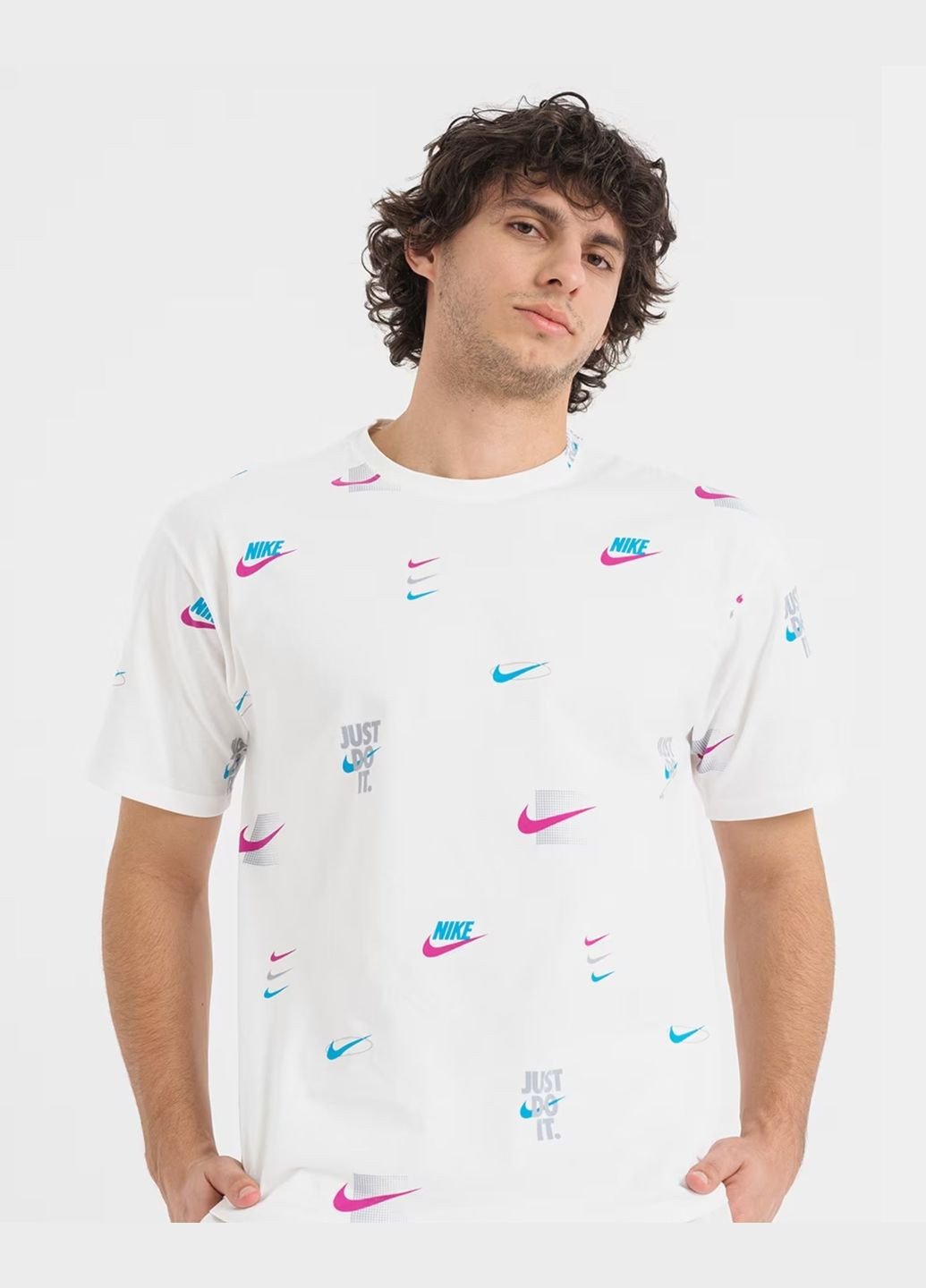 Белая футболка мужская tee m90 12mo lbr aop dz2991-100 белая Nike