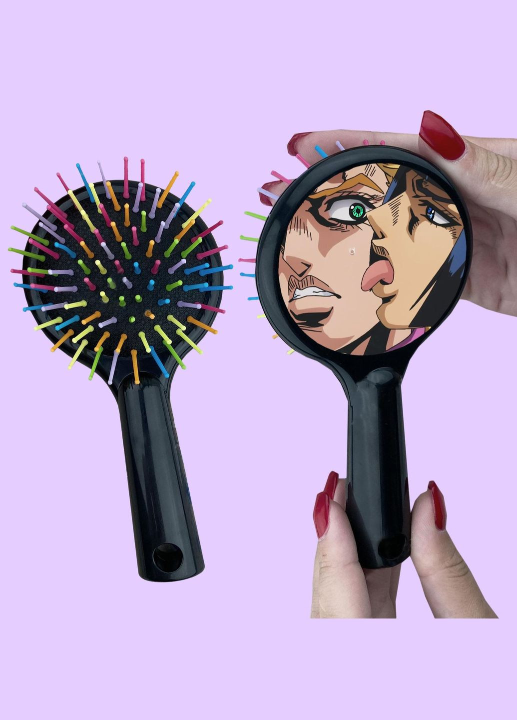 Гребінець для волосся Аніме Неймовірні пригоди ДжоДжо #0021 чорний No Brand (315043394)