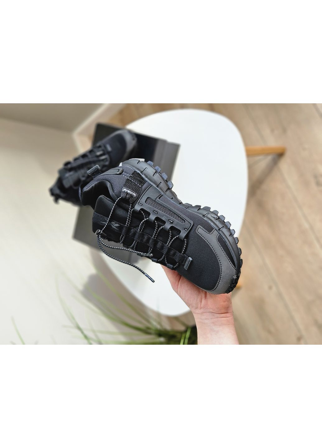 Черные демисезонные кроссовки мужские и женские reebok zig kinetica edge black | рибок зиг кинетика эдж черные No Brand