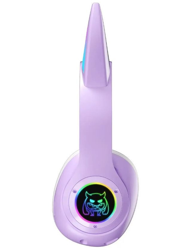 Бездротові навушники STN-25 з вушками та LED-підсвічуванням Фіолетовий (2104618666) No Brand (355873057)