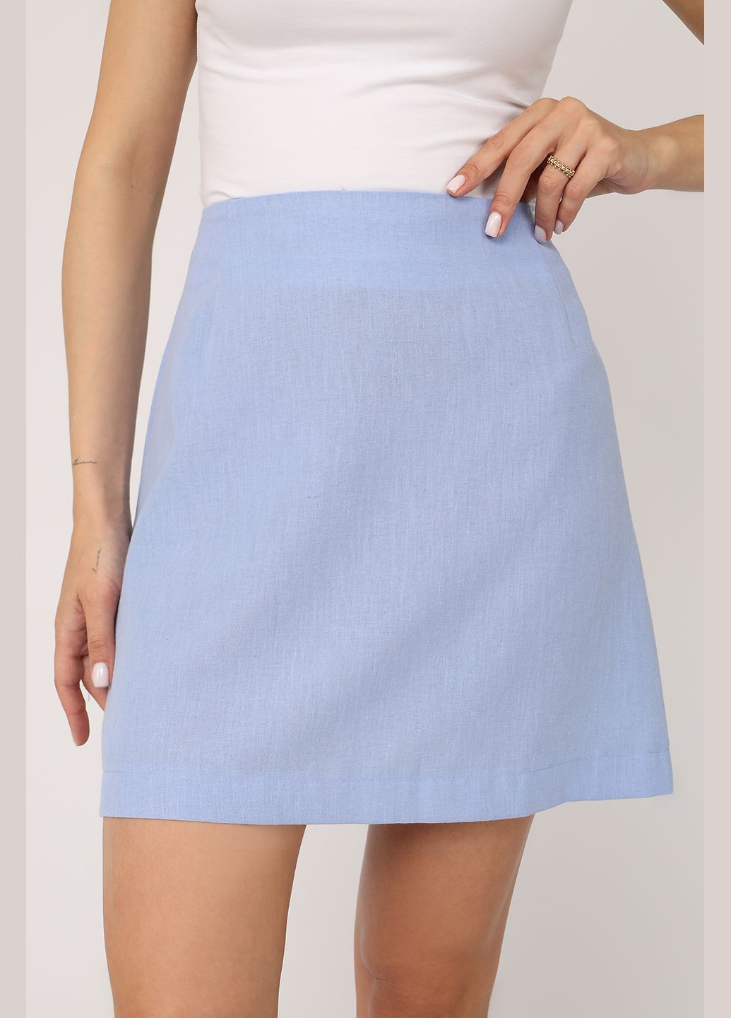 Спідниця жіноча колір блакитний ЦБ-00276451 Yuki (333930294)