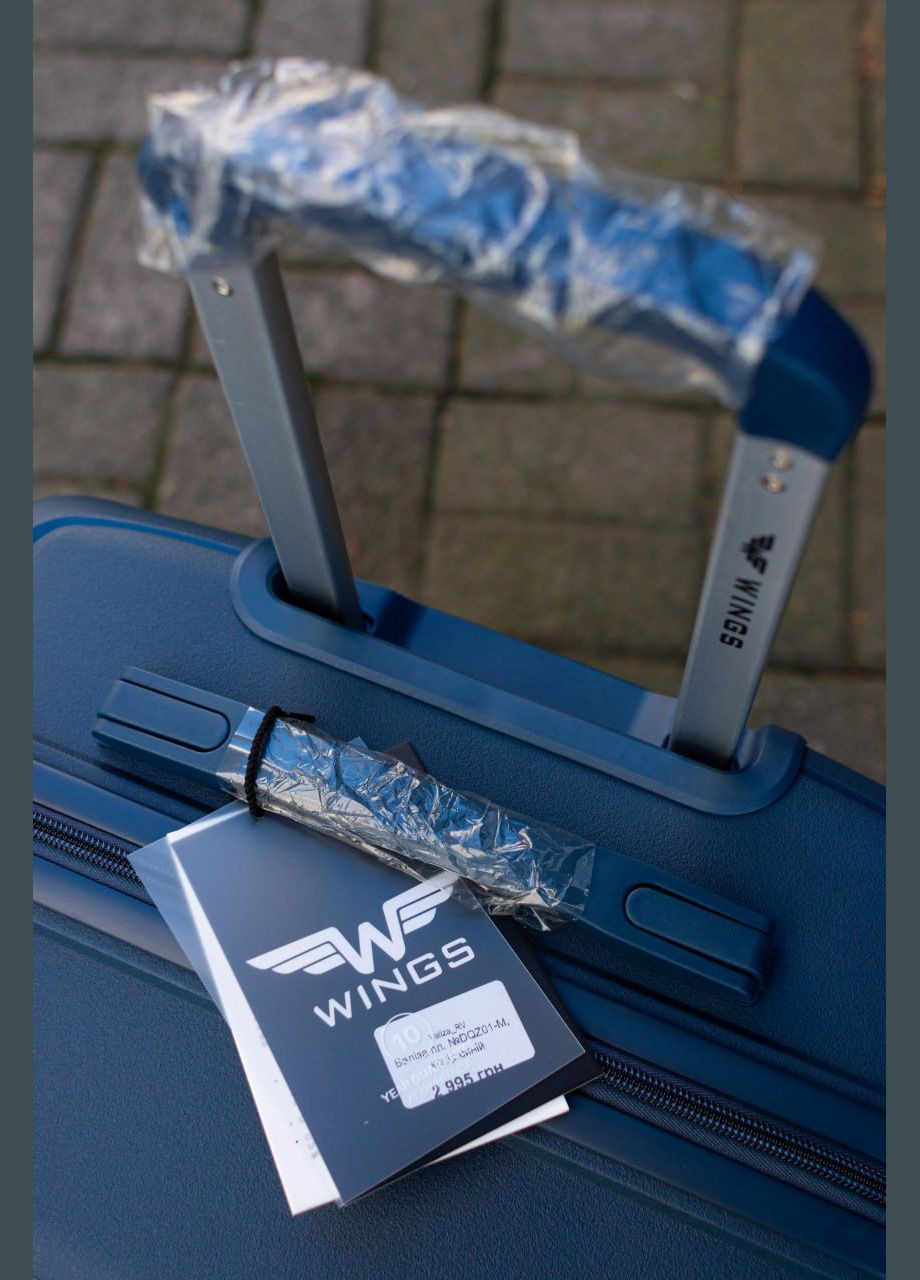 Валіза поліпропілен 100% середній M зелений Wings DQZ01 (343339813)