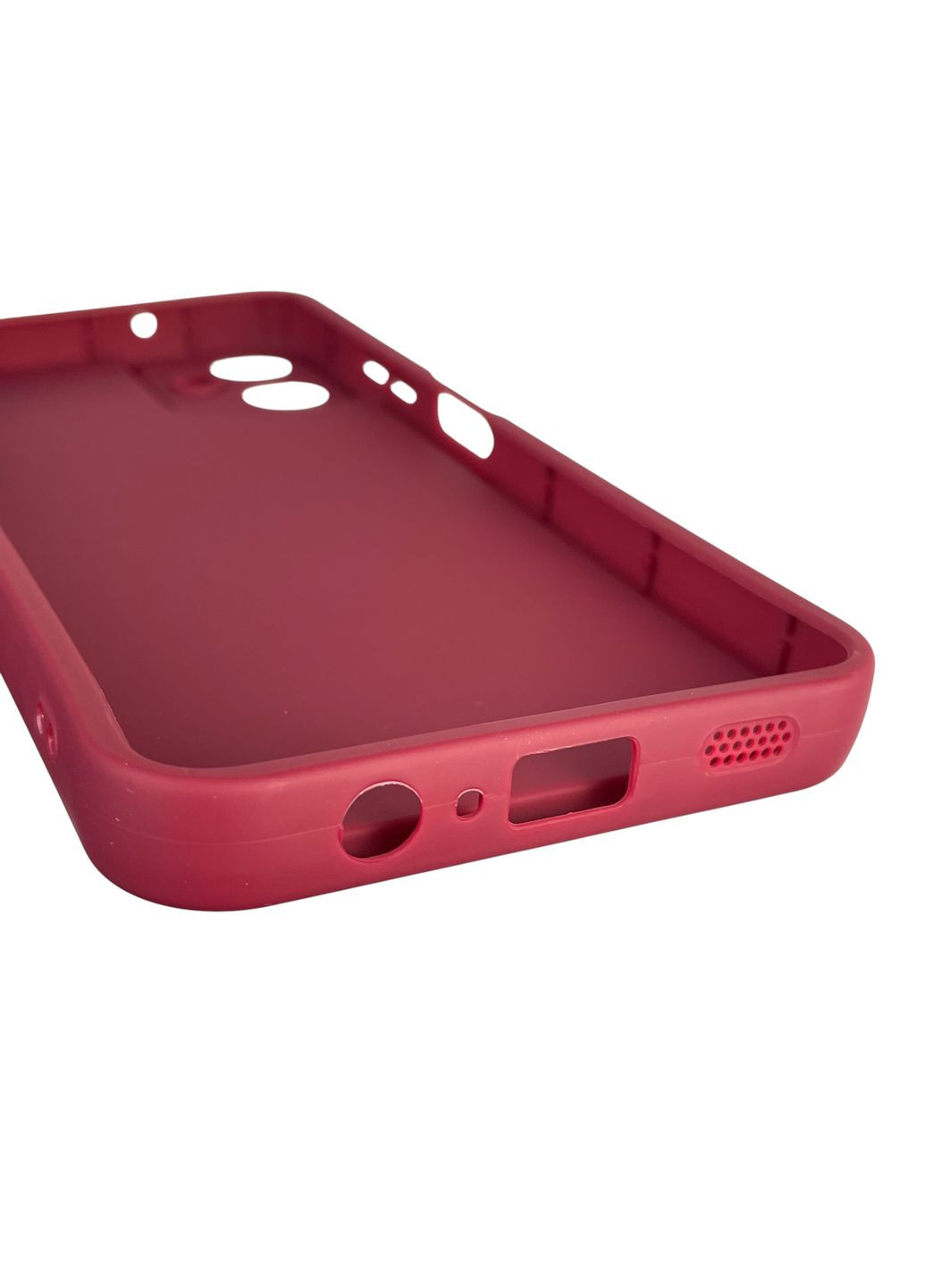 Чехол силиконовый Soft Touch для Galaxy A06 (SM-A065) бордовый (Полная защита камеры) Samsung (366386034)