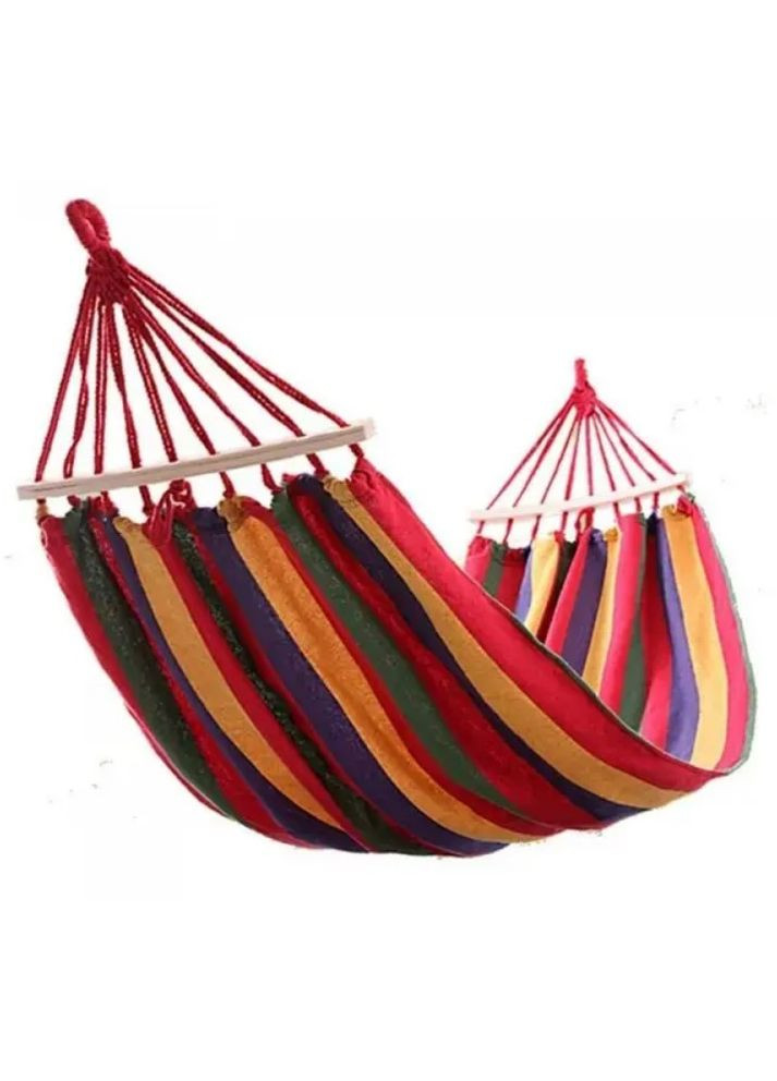 Гамак у гавайському стилі з поперечиною 200×80 см червоний (2104618619) No Brand (351363085)