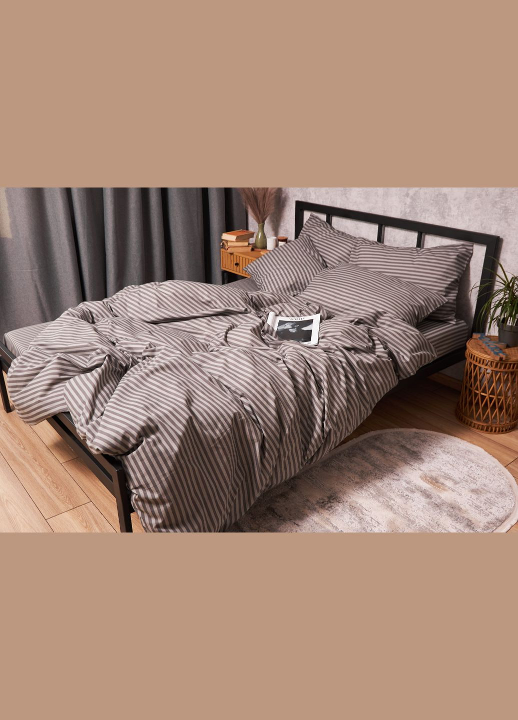 Комплект постільної білизни Бязь Gold Люкс «Ice Grey» Дитячий 110х140 наволочки 2х40х40 (MS-830000140) Moon&Star IceGrey (293173118)