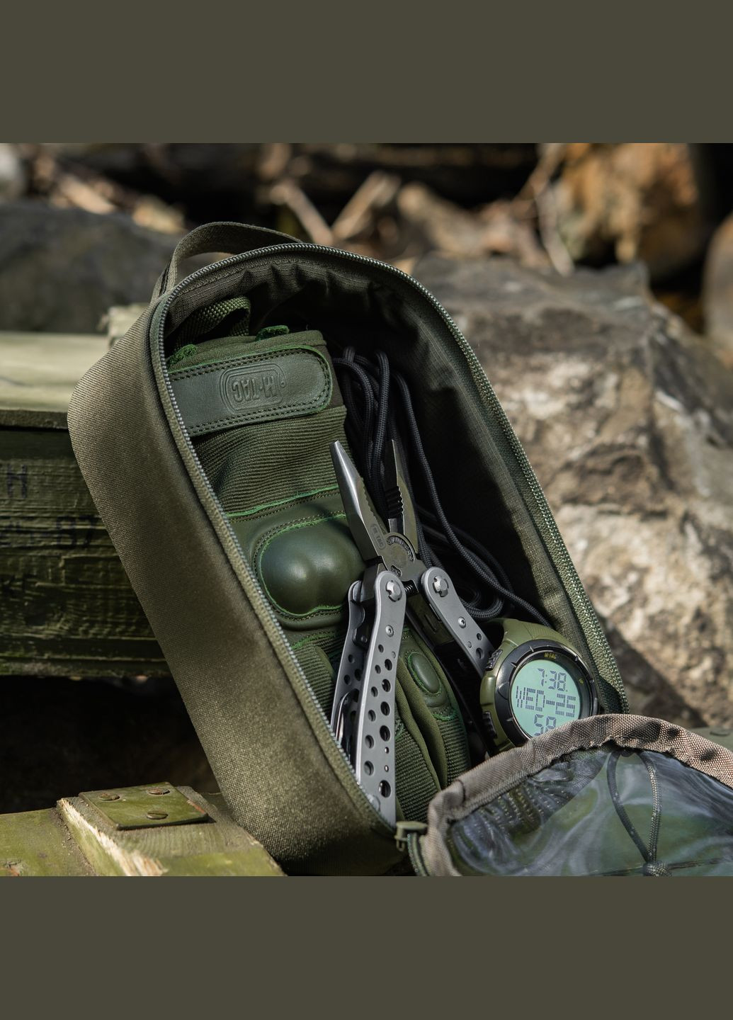 Органайзер утилітарний прозорий Elite Small (22х14 см) Ranger Green M-TAC (303261652)