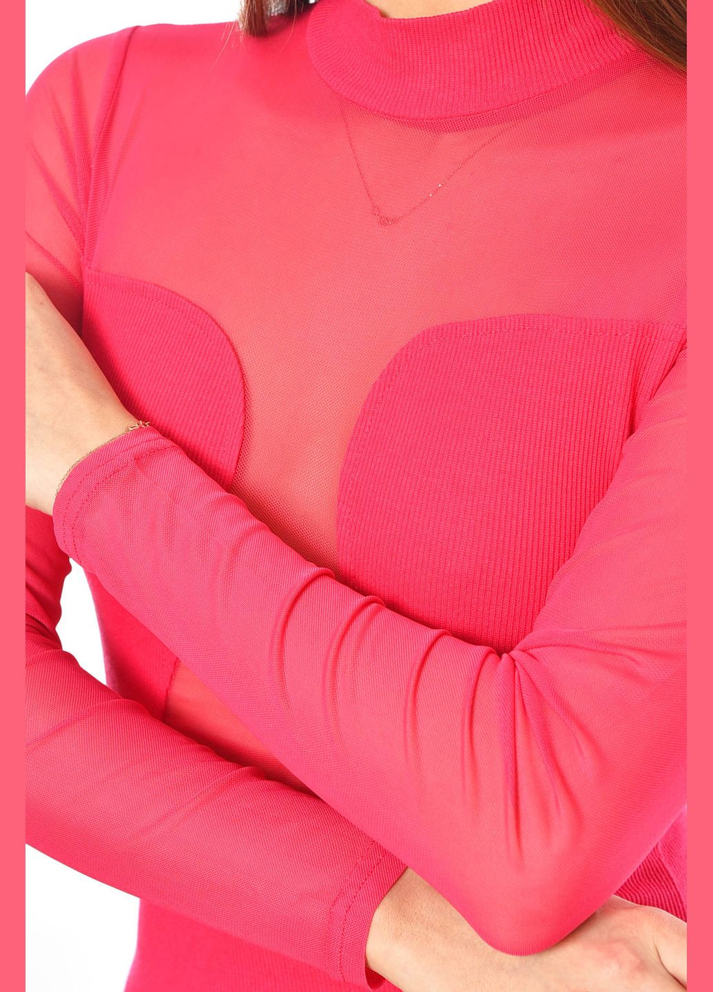 Малинова джинсова сукня жіноча однотонна в рубчик малинового кольору а-силует Let's Shop однотонна